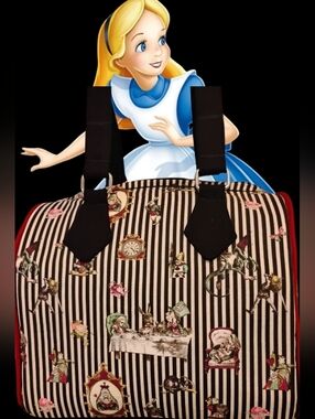 Unique  Handcrafted Gothic  Alice And The Mad Hatter Boston Bag